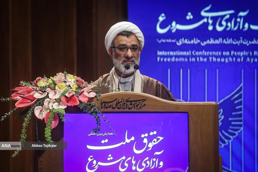 حجت‌الاسلام خسروپناه در همایش حقوق ملت و آزادی‌های مشروع: مردم‌سالاری دینی تجلی پیوند حق و آزادی در اندیشه رهبر معظم انقلاب است